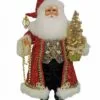 Karen Didion Santa - 16in - Lighted Traditional Elegance 2019 -Holiday Ornaments Sales karen didion santa 16in lighted traditional elegance 2019 15