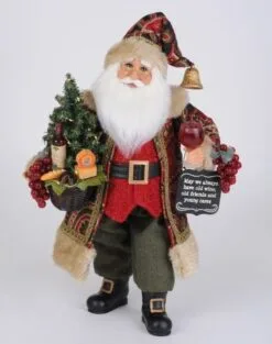 Karen Didion Santa - 16in - Lighted Wine & Cheese Sampling 2020