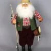 Karen Didion Santa - 16in - Fishing Santa -Holiday Ornaments Sales karen didion santa fishing santa 12