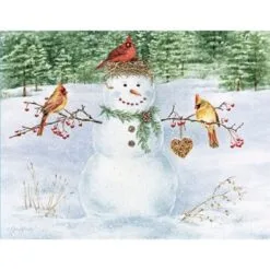 Lang Boxed Christmas Cards - Happy Snowman - Jane Shasky