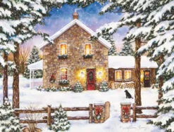 Lang Boxed Christmas Cards - Nestled In The Pines - Laura Berry