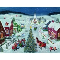 Lang Boxed Christmas Cards - Silent Night - Mary Singleton