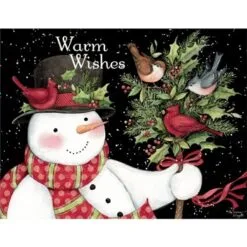 Lang Boxed Christmas Cards - Snowman And Friends - Susan Winget
