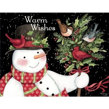 Lang Boxed Christmas Cards - Snowman And Friends - Susan Winget 3 Lang Boxed Christmas Cards - Snowman And Friends - Susan Winget