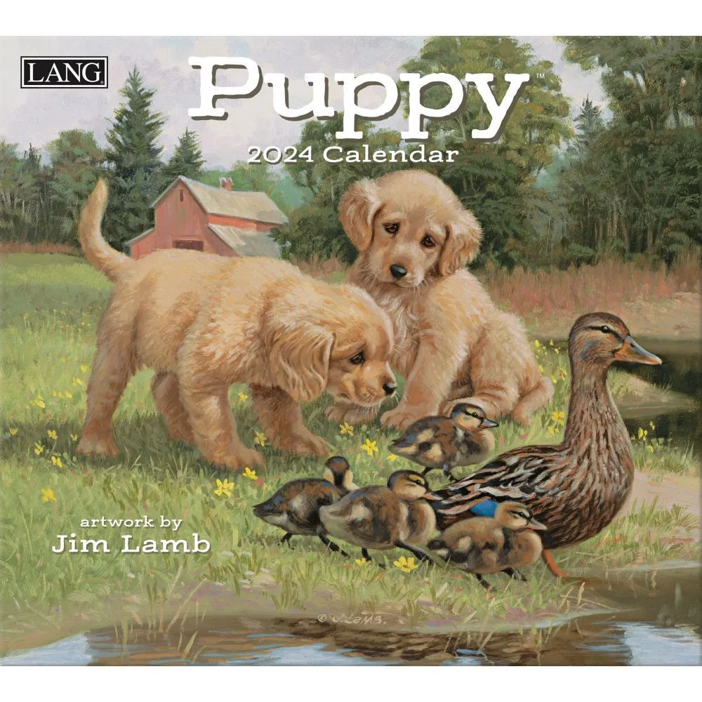 Lang Calendar - 2024 - Puppy - Jim Lamb 3 Lang Calendar - 2024 - Puppy - Jim Lamb