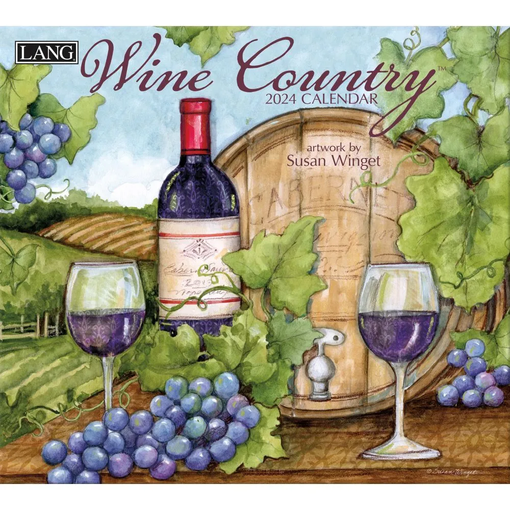 Lang Calendar - 2024 - Wine Country - Susan Winget 3 Lang Calendar - 2024 - Wine Country - Susan Winget