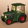 Lighted Water Lantern Snow Globe - Santa In Green Truck -Holiday Ornaments Sales lantern snow globe battery timer santa in green truck 8 75in 13