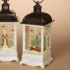 Lighted Water Lantern Snow Globe - White - Red Truck/Cardinals -Holiday Ornaments Sales lantern snow globe battery timer white red truck with cardinals 10 5in 13