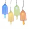 Light Set - Multicolor LED Popsicle - Set Of 10 -Holiday Ornaments Sales light set multicolor led popsicle set of 10 15