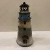 Lighthouse Candle Holder - Natural/Brown/Blue - 9.5in -Holiday Ornaments Sales lighthouse candle holder natural brown blue 9 5in 18