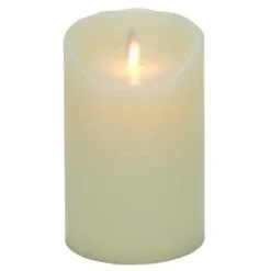 Flameless Pillar Candle - Mystique LED - Ivory - 5in X 3.25in