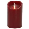 Flameless Pillar Candle - Mystique LED - Red - 5in X 3.25in -Holiday Ornaments Sales mystique flameless candle battery operated 3 25 x 5 red 19