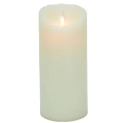 Flameless Pillar Candle - Mystique LED - Ivory - 7in X 3.25in