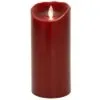 Flameless Pillar Candle - Mystique LED - Red - 7in X 3.25in -Holiday Ornaments Sales mystique flameless candle battery operated 3 25 x 7 red 19