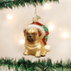 Old World Christmas Glass Ornament - Holly Hat Pug -Holiday Ornaments Sales old world christmas glass ornament holly hat pug 27