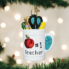 Old World Christmas Glass Ornament - Best Teacher Mug -Holiday Ornaments Sales old world christmas ornament best teacher mug 15