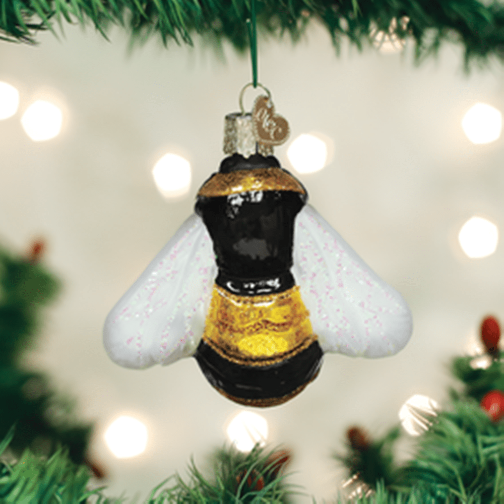 Old World Christmas Glass Ornament - Bumblebee 3 Old World Christmas Glass Ornament - Bumblebee