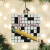 Old World Christmas Glass Ornament - Crossword Puzzle -Holiday Ornaments Sales old world christmas ornament crossword puzzle 15