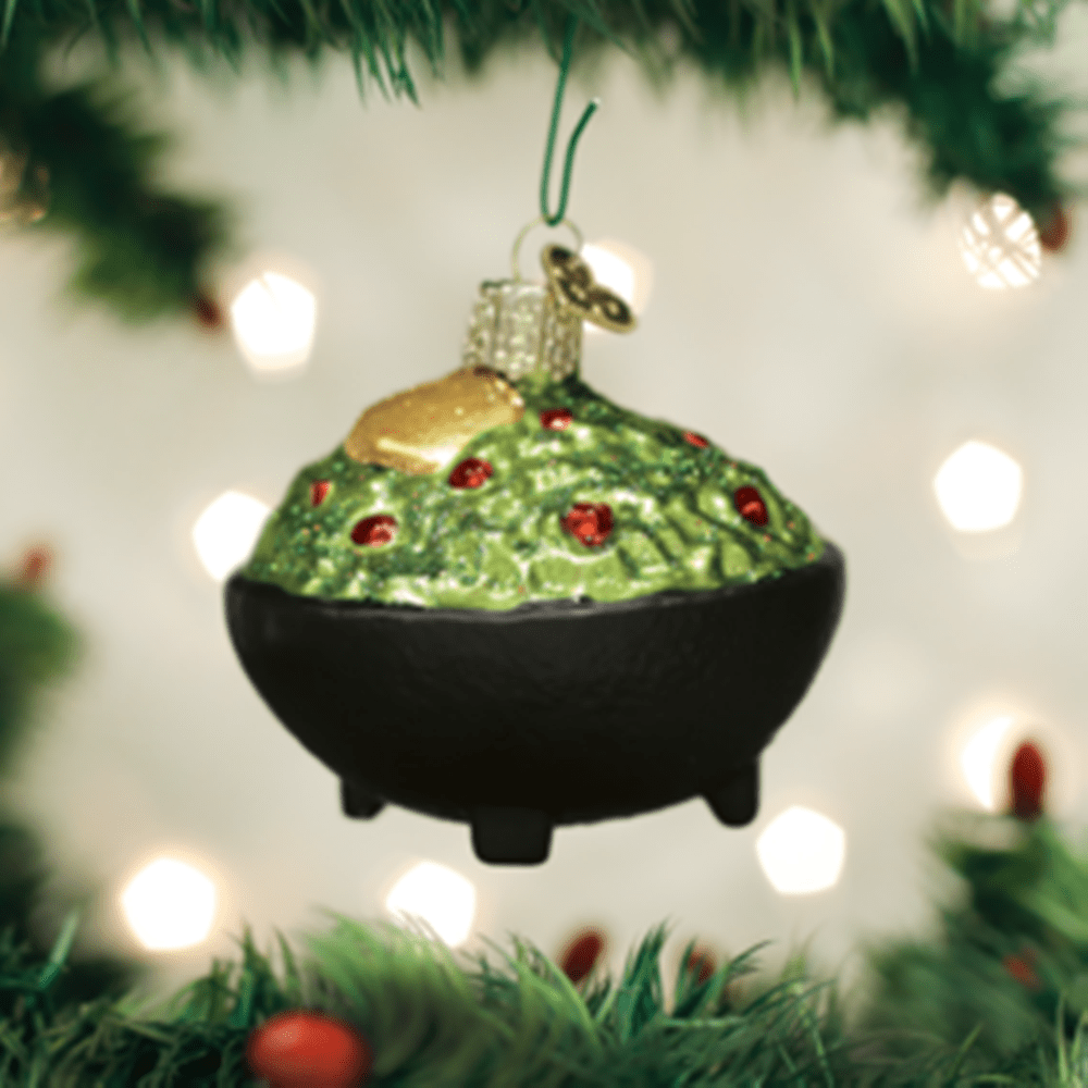 Old World Christmas Glass Ornament - Guacamole 3 Old World Christmas Glass Ornament - Guacamole