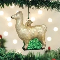 Old World Christmas Glass Ornament - Llama