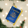 Old World Christmas Glass Ornament - Passport -Holiday Ornaments Sales old world christmas ornament passport 15