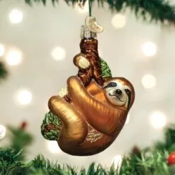 Old World Christmas Glass Ornament - Sloth