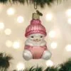 Old World Christmas Glass Ornament - Snow Baby Girl -Holiday Ornaments Sales old world christmas ornament snow baby girl 15
