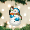 Old World Christmas Glass Ornament - Snowman With Penguin Pal -Holiday Ornaments Sales old world christmas ornament snowman with penguin pal 15