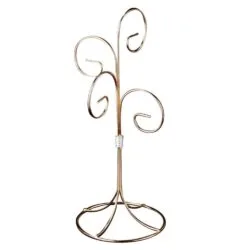 Ornament Hanger - 4 Ornaments - Brass - Up To 9.5in Ornament