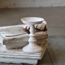 Pillar Candle Holder - Cream - 7in H - For 3in Candle