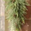 Short Prickly Pine Teardrop Swag - 22 Inch -Holiday Ornaments Sales short prickly pine teardrop swag 13