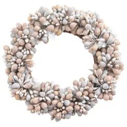 Silver/Light Gold Frost Candle Ring - 3.75in