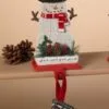 Snowman Stocking Hanger - Red Scarf/Top Hat - 8.25in -Holiday Ornaments Sales snowman stocking hanger red scarf top hat 8 25in 13