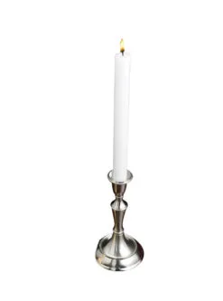 Taper Candle Holder - Pewter Taper Candle Holder - 8in