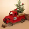 Vintage Metal Red Truck - Spring/Fall/Winter Door Magnets - 19in -Holiday Ornaments Sales vintage metal red truck spring fall winter door magnets 19in 12
