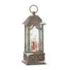Water Lantern - Santa With Deer And Cardinals - Battery Operated - 10.75in -Holiday Ornaments Sales water lantern santa with deer and cardinals battery operated 10 75in 9