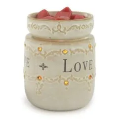 Wax Melt/Wax Tart Warmer - With Removable Dish - Live Love Laugh
